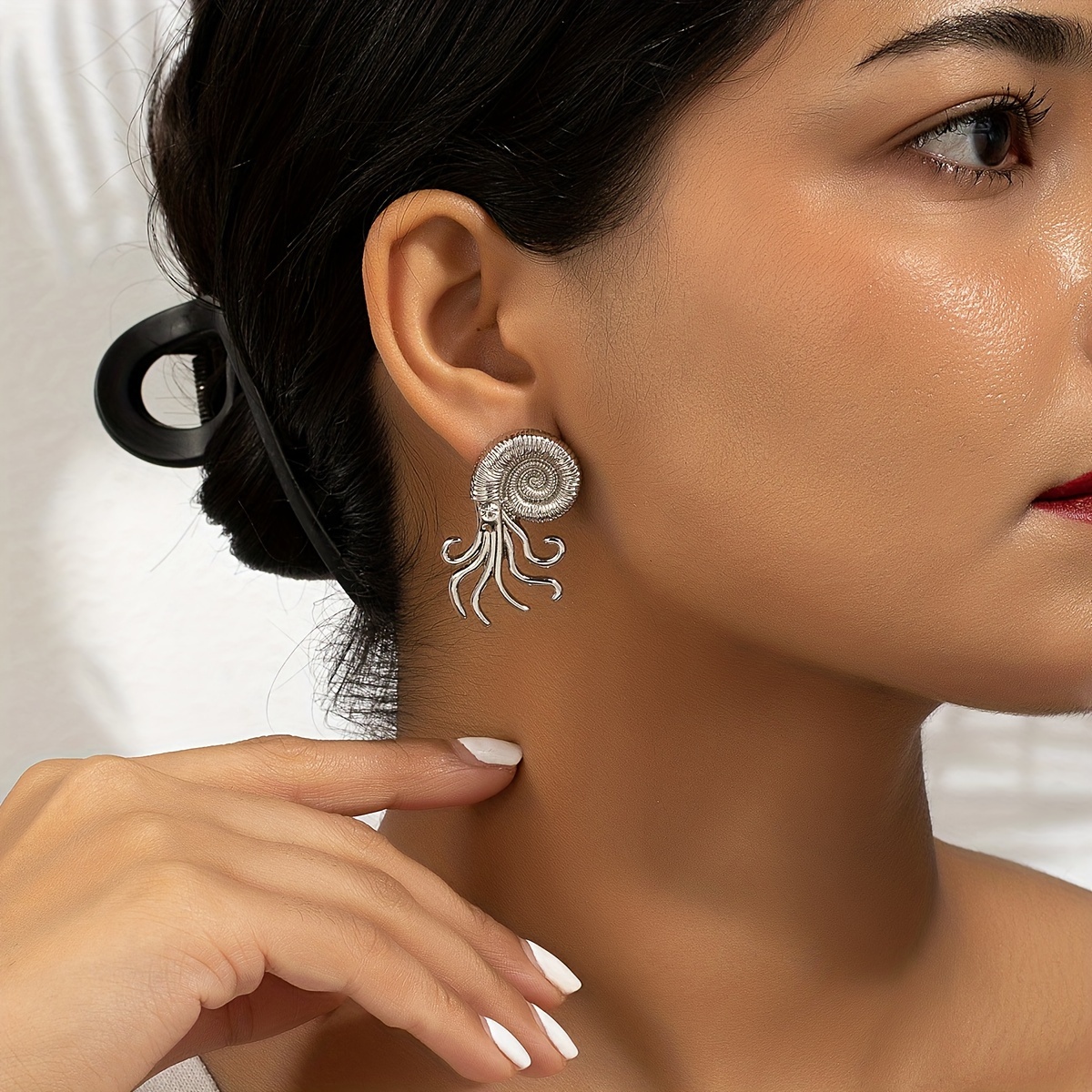 Exaggerated Octopus Earrings European Style Ear Jewelry